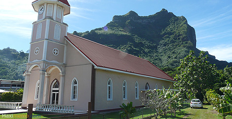 L’église évangélique de Vaitape (Bora Bora)