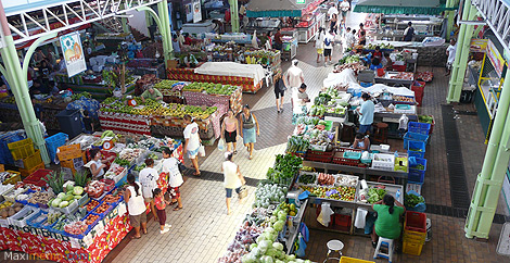 Le marché de Tahiti (Polynésie Française)