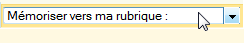 Mémoriser vers ma rubrique