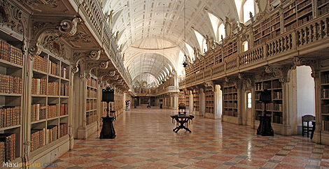 Library of the convent of Mafra (Portugal)