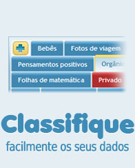 Classifique facilmente os seus dados, conteúdos